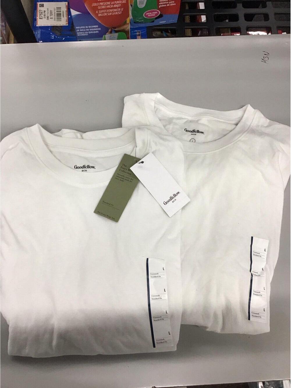 Goodfellow and co men’s large white soft tshirts 2 pc large new from target
